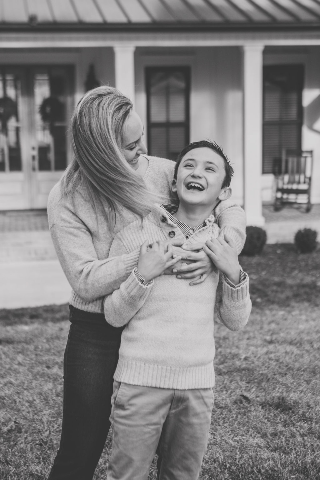 Jenna Martins with her son